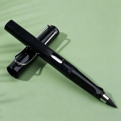 1pc Pencil that Never Runs Out Without Sharpening, Black Technology with Eraser, Macaron Color, Durable and Creative Red Pencil in Kuwait