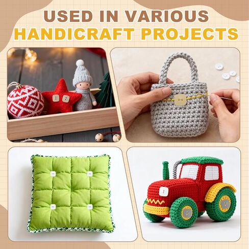 HARFINGTON 12pcs Sewing Button 30mm (1-3/16") 2 Holes Square Resin Button Craft Sewing Replacement Accessories for Clothing DIY Crafts Decoration, Khaki in Kuwait