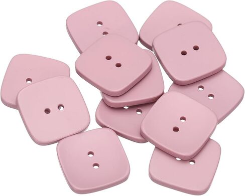 HARFINGTON 12pcs Sewing Button 30mm (1-3/16") 2 Holes Square Resin Button Craft Sewing Replacement Accessories for Clothing DIY Crafts Decoration, Khaki in Kuwait