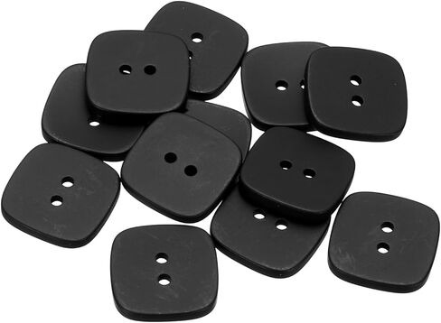 HARFINGTON 12pcs Sewing Button 30mm (1-3/16") 2 Holes Square Resin Button Craft Sewing Replacement Accessories for Clothing DIY Crafts Decoration, Khaki in Kuwait