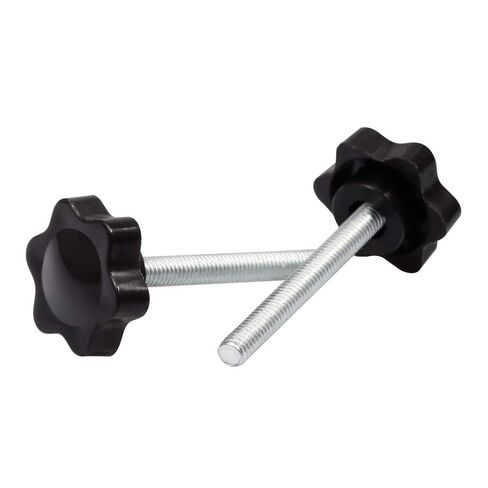 6Pcs Clamping Screw Knob M5 x 30 Plum Hex Shaped Hand Knobs Knurled Thumb Screw Handle Clamping Knob Male Thread Metric Thread in Saudi Arabia