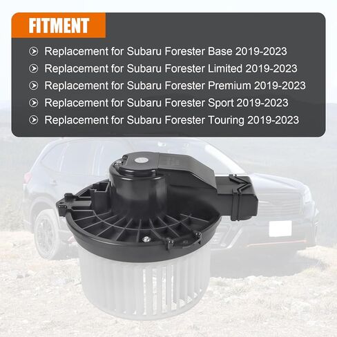 HVAC Heater Blower Motor Assembly Replacement for Subaru Forester 2019 2020 2021 2022 2023 Replaces 72223FL010 700339 75151 BM10101C Front Side in Kuwait