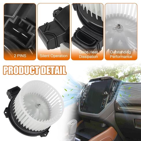 HVAC Heater Blower Motor Assembly Replacement for Subaru Forester 2019 2020 2021 2022 2023 Replaces 72223FL010 700339 75151 BM10101C Front Side in Kuwait