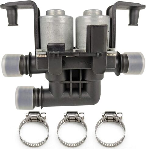 Heater Control Valve Compatible with 1997-2010 B-M-W X5 525i 528i 528xi 530xi 535i 535xi 545i 650i 745i 750i 760i Alpina M5 M6 2.5L 3.0L 4.4L 4.8L 5.0L 6.0L Replaces 64116906652 in Kuwait