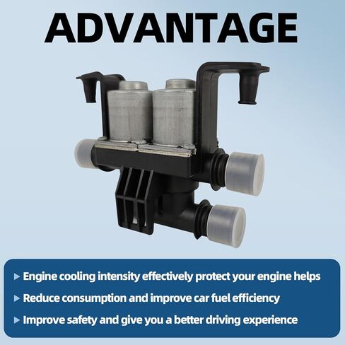 Heater Control Valve Compatible with 1997-2010 B-M-W X5 525i 528i 528xi 530xi 535i 535xi 545i 650i 745i 750i 760i Alpina M5 M6 2.5L 3.0L 4.4L 4.8L 5.0L 6.0L Replaces 64116906652 in Kuwait