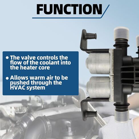 Heater Control Valve Compatible with 1997-2010 B-M-W X5 525i 528i 528xi 530xi 535i 535xi 545i 650i 745i 750i 760i Alpina M5 M6 2.5L 3.0L 4.4L 4.8L 5.0L 6.0L Replaces 64116906652 in Kuwait