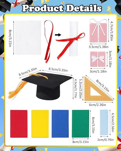 Graduation Cake Toppers, Class of 2026 Cake Decorations, Grad Cap, Scroll Cupcake Toppers for 2026 Graduation Theme Party Supplies in Saudi Arabia