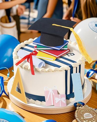 Graduation Cake Toppers, Class of 2026 Cake Decorations, Grad Cap, Scroll Cupcake Toppers for 2026 Graduation Theme Party Supplies in Saudi Arabia