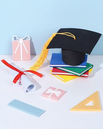 Graduation Cake Toppers, Class of 2026 Cake Decorations, Grad Cap, Scroll Cupcake Toppers for 2026 Graduation Theme Party Supplies in Saudi Arabia