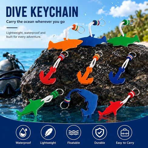 9-Piece Set with Red, Orange, Royal Blue, Navy Blue, Orange, Blue, Red, Green Color Options .Boat Key Float, Boat Key Floating Keychain, Floating Key Chain for Boating, in Saudi Arabia