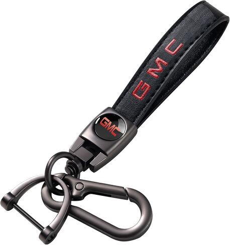 Leather Car Keychain for Car Key GMC Chain Fob Accessories for Men and Woean rea 07 in Kuwait