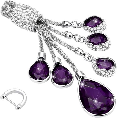 Bling Crystal Car Keychain, Shiny Rhinestone Key Ring for Women Girls, Glitter Key Chain Decorations, Universal Fit (Red) in Saudi Arabia