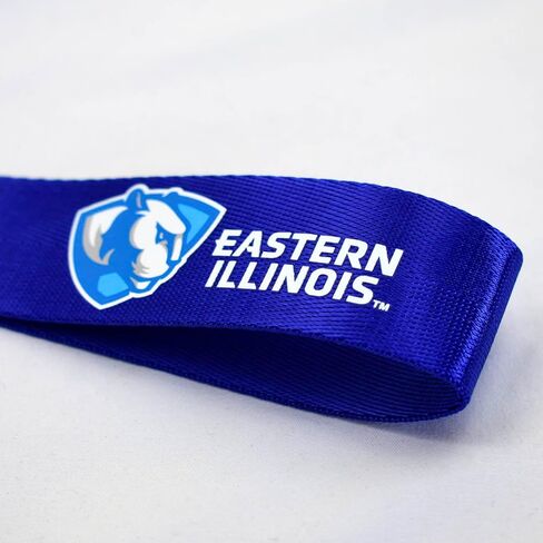 Sorority Shop Eastern Illinois University Keychain - Hands-Free Wristlet Lanyard Keychain with College Name, 9" Durable Polyester Strap with Alloy Hardware, Holder for Keys, Wallet, Accessories in Saudi Arabia