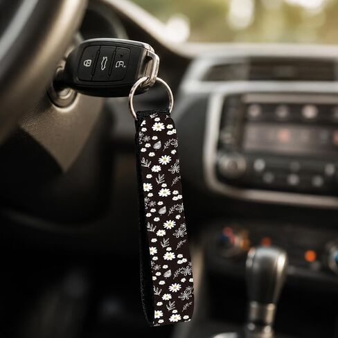 Car Keychain Wristlet,Neoprene Wristlet Strap,Wrist Lanyard for Keys,Wrist,Key Chains Decoration,Gifts for Women Men in Saudi Arabia