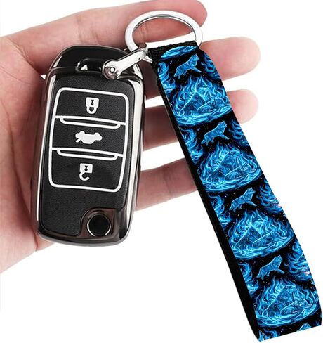 Car Keychain Wristlet,Neoprene Wristlet Strap,Wrist Lanyard for Keys,Wrist,Key Chains Decoration,Gifts for Women Men in Saudi Arabia