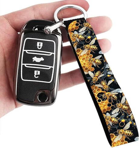 Car Keychain Wristlet,Neoprene Wristlet Strap,Wrist Lanyard for Keys,Wrist,Key Chains Decoration,Gifts for Women Men in Saudi Arabia