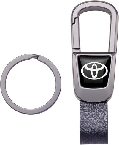 سلسلة مفاتيح السيارة من الجلد الطبيعي باللون الأسود in Kuwait