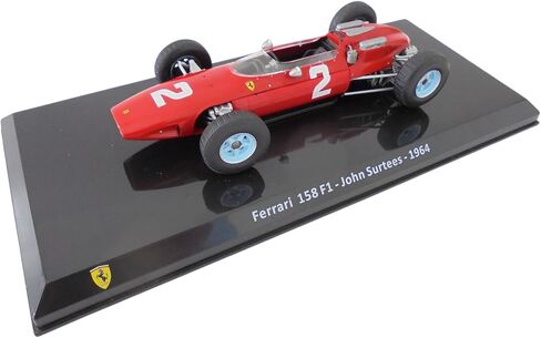OPO 10 - Formula 1 Compatible with Ferrari 158 F1 John Surtees 1964-1/24 Diecast Model Car - GF013 in Kuwait