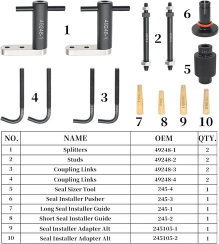 Fuel Injector Rail Assembly Remover Tool Kit GM245, Compatible with Cadillac Chevrolet Saturn Pontiac Subaru 6706 EN-49248 EN-49245 EN-51105 18683AA000, Fuel Injector Seals Install Replace Tools Set in Kuwait