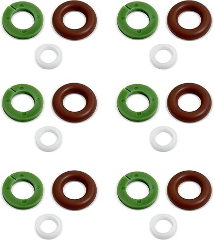 06E998907E 6 Set Fuel Injector Seal Repair O-Ring Kit Compatible With A4 A5 A6 A7 A8 Q5 Q7 TT fit for VW Touareg 06E998907B in Saudi Arabia