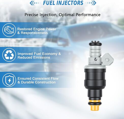 6 قطعة FJ712 حاقن الوقود صالح لفورد موستانج برونكو F-150 F-250 F-350 الحارس الثور E-150 E-250 E-350 FJ712 FJ690 in Kuwait