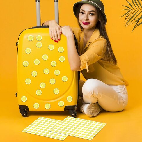 Lucleag 2000 PCS Mini Lemon Stickers, Small Lemon Stickers Lemons Slice Sticker for DIY Crafts Envelope Gift Greeting Card Fruit Theme Birthday Baby Shower Party Favor Supplies Decoration in Kuwait