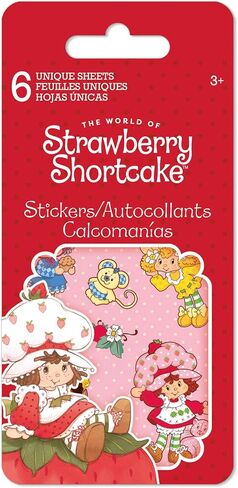 Strawberry Shortcake Mini Sticker Slim Flip Pad - 6 Page in Kuwait
