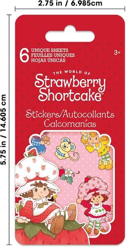 Strawberry Shortcake Mini Sticker Slim Flip Pad - 6 Page in Kuwait