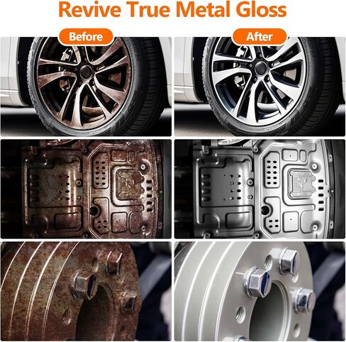 Rust Remover Spray for Metal, 17 fl oz, Upgraded Metal Cleaner, Highly Concentrated Rust Remover for Metal, Iron Out Rust Stain Remover, Fast-Acting Rust Remover for Automotive Parts, Tools, Chains in Saudi Arabia