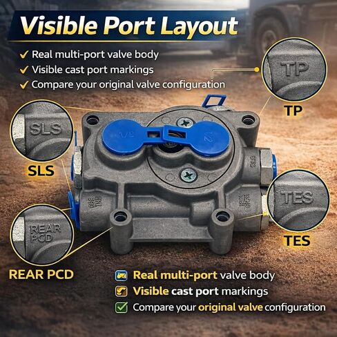 TP-5 Tractor Protection Control Valve Replacement for 802926 800588 2506192C91, Semi Truck Trailer Air Brake Protection Valve, Trailer Supply Valve for Cab Chassis in Saudi Arabia