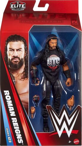 Mattel WWE Elite Action Figure & Accessories، مجموعة السلسلة #123، رومان رينز قابلة للجمع مقاس 6 بوصات مع 25 نقطة مفصلية وأيدي قابلة للتبديل in Kuwait