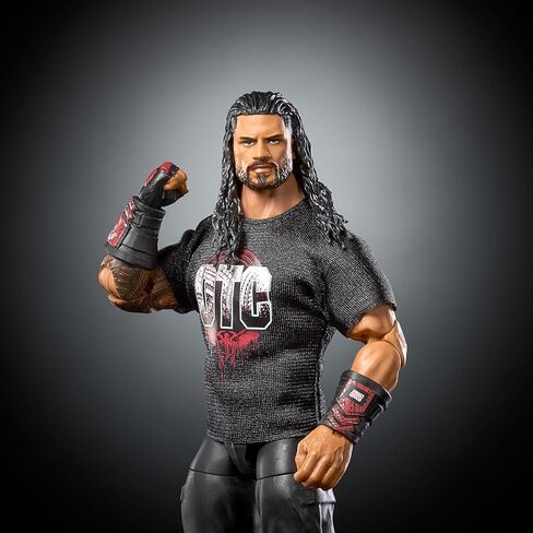 Mattel WWE Elite Action Figure & Accessories، مجموعة السلسلة #123، رومان رينز قابلة للجمع مقاس 6 بوصات مع 25 نقطة مفصلية وأيدي قابلة للتبديل in Kuwait