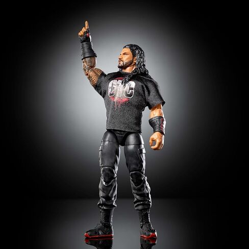 Mattel WWE Elite Action Figure & Accessories، مجموعة السلسلة #123، رومان رينز قابلة للجمع مقاس 6 بوصات مع 25 نقطة مفصلية وأيدي قابلة للتبديل in Kuwait