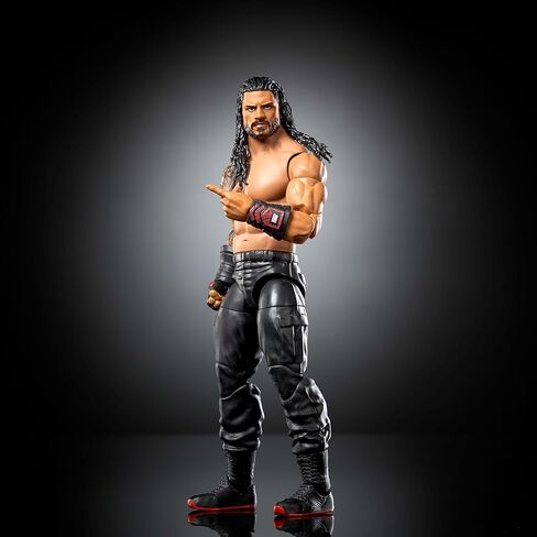 Mattel WWE Elite Action Figure & Accessories، مجموعة السلسلة #123، رومان رينز قابلة للجمع مقاس 6 بوصات مع 25 نقطة مفصلية وأيدي قابلة للتبديل in Kuwait