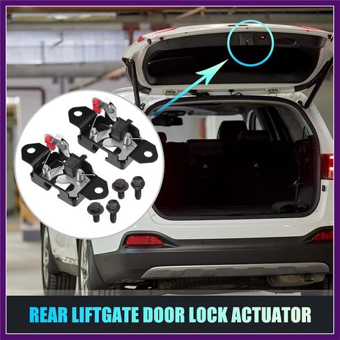 مشغل قفل باب الباب الخلفي البديل لسيارة Nissan Frontier 2005-2021 مجموعة مزلاج الباب الخلفي رقم 90503ZP50A/90502ZP50A أسود، زوج واحد من التصميم المناسب الفاخر in Kuwait