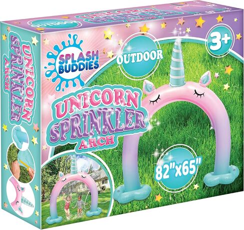 Sprinklers for Yard – Colorful Inflatable Sprinkler Arch for Kids – Easy and Quick Inflation – Requires Hose Attachment – Perfect for Summertime, Outdoor Play (Unicorn) in Saudi Arabia