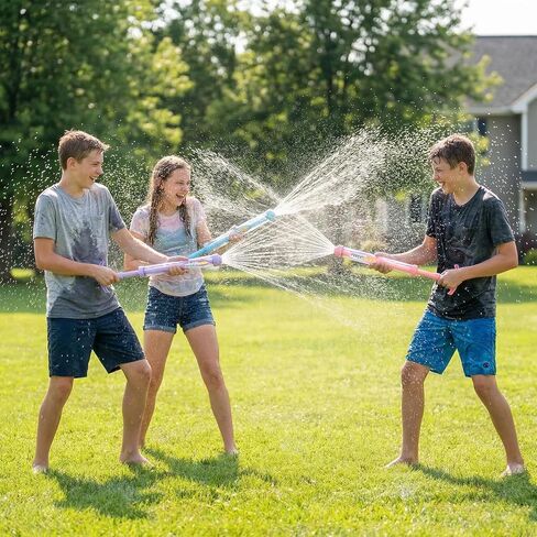 12Pack Firework Spray Water Gun - Creativity Sprays Water Like Fireworks, Squirt Gun for Kids,Bulk Samll Water Guns Swimming Pools, Beaches, Birthday Party Outdoor Gaming Toys (Blue, Pink, Purple) in Saudi Arabia