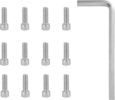 Penitue 12pcs Center Cap Screws with Adapter Tool for Fuel Wheel, Stainless Steel Automotive Wheel Hub Cap Screws with Hex Wrench Fit 1001-63-B 1001-63B 1001-63GB in Saudi Arabia