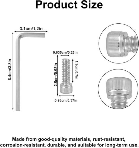 Penitue 12pcs Center Cap Screws with Adapter Tool for Fuel Wheel, Stainless Steel Automotive Wheel Hub Cap Screws with Hex Wrench Fit 1001-63-B 1001-63B 1001-63GB in Saudi Arabia