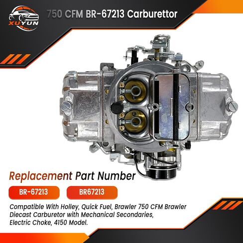 BR-67213 Carburettor 750 CFM 4 Barrel Carb E-Choke Double Pumper For Holley 750, BR67213 in Saudi Arabia