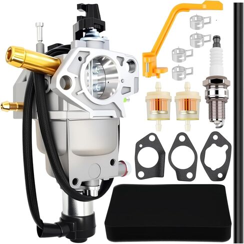 380723515 Carburetor Compatible with Firman 439cc Dual Fuel Tri Fuel Generator Replacement 375715509 490.131000.16F Fits H05751 H05752 H07552 H07553 T07573 5700W to 10000W in Saudi Arabia