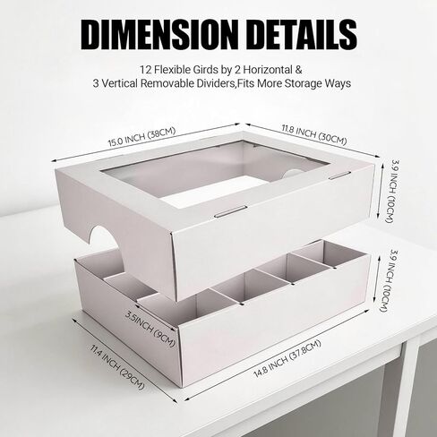 Trading Card Storage Box, 2-Pack 3200 Count White Corrugated Cardboard Bulk Sports Storage Box for TCG/Magic/Mtg Basketball Cards, Collectible Trading Cards in Kuwait