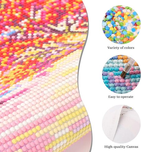 RbaArt Adult Diamond Painting Kit Sunset Rooster Pearl Painting 5D DIY Special-Shaped Diamond Art Bead Painting, Ideal for Home Wall Decor, 14x14 in in Kuwait