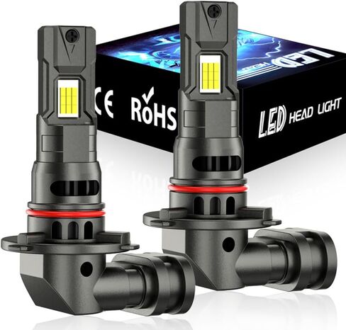 9005/HB3 LED Bulbs for 2012-2019 Ford Explorer, 800% Brighter 6500K White High Beam/Fog Lights, Real 1:1 Mini Size with 12,000RPM Cooling Fan, Non-Polarity Plug and Play, IP68 Waterproof, 2-Pack in Saudi Arabia