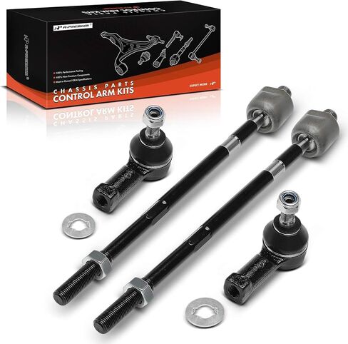 مجموعة A-Premium مكونة من 4 قطع، طقم نهاية قضيب ربط خارجي أمامي داخلي، متوافق مع Mitsubishi Outlander 2003 2004 2005 2006 in Kuwait