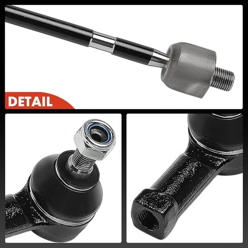 مجموعة A-Premium مكونة من 4 قطع، طقم نهاية قضيب ربط خارجي أمامي داخلي، متوافق مع Mitsubishi Outlander 2003 2004 2005 2006 in Kuwait