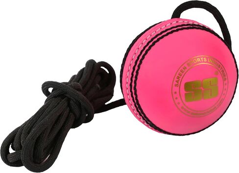 SS Legend Hanging Ball for Cricket Bat Knocking and Practice with Reaction String, Threaded Seam in Saudi Arabia