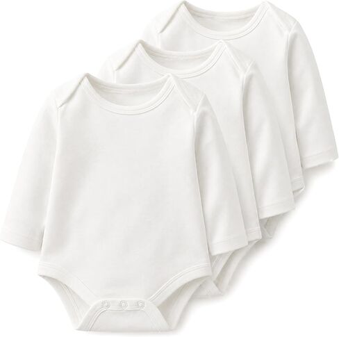 unisex-baby Cotton Long-sleeve Bodysuits in Saudi Arabia