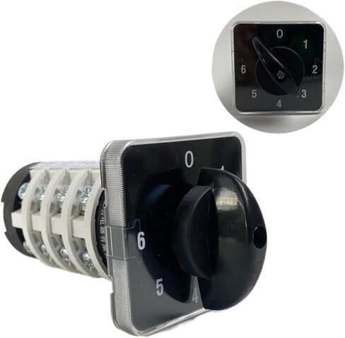 Rotary Knob 6 Position 0-6 YMZ12-20/4 Universal Manual Electrical Changeover Cam Switch 20A 690V 4 Section in Kuwait