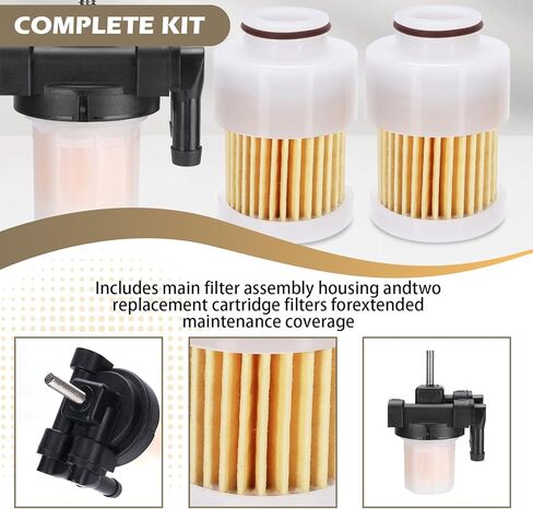 879884T Cartridge Type Fuel Filter Assembly for 40-60HP Mercury and Mariner 4-cylinder EFI 4-stroke outboards in Kuwait